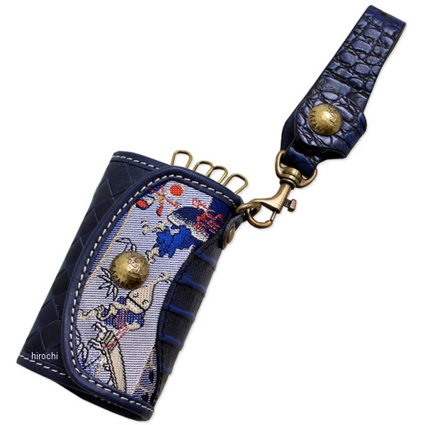 K-38K デグナー DEGNER 花山キーケース ネイビー 百鬼夜行