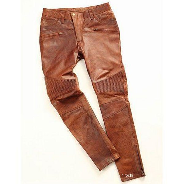 4524486063336 デグナー DEGNER FRP-23 スキニーレザーパンツ レディース ブラウン Lサイズ