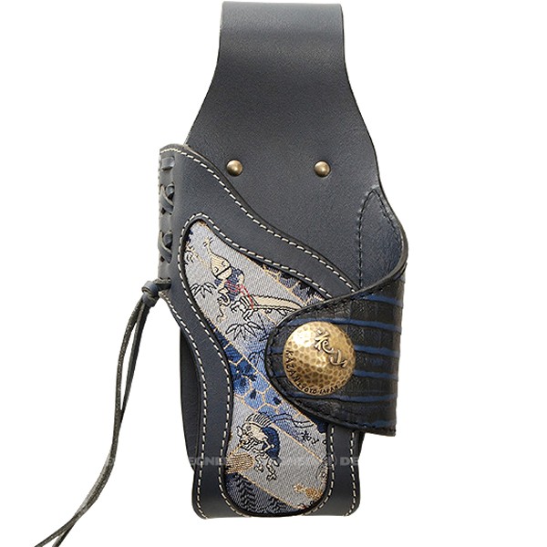 WC-4K デグナー DEGNER 花山ウォレットケース ネイビー 百鬼夜行