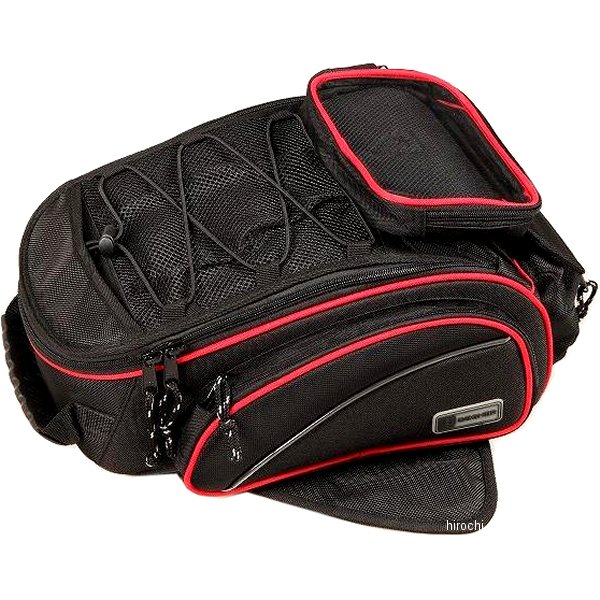 NB-118 デグナー DEGNER マグネット式タンクバッグ 黒/赤パイピング