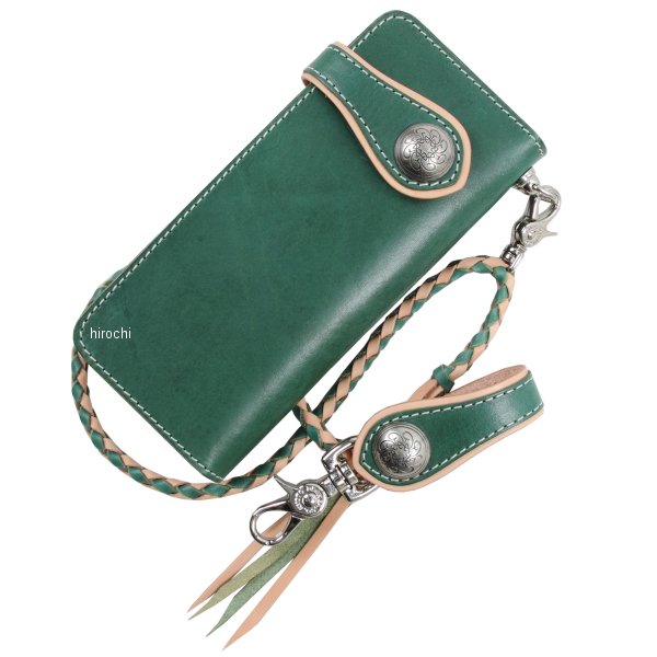 W-33A デグナー DEGNER コンビネーション ウォレット グリーン/タン