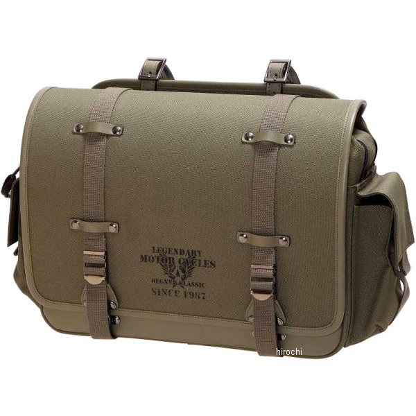 NB-132 デグナー DEGNER ミリタリーテイストテキスタイルサドルバッグ カーキ
