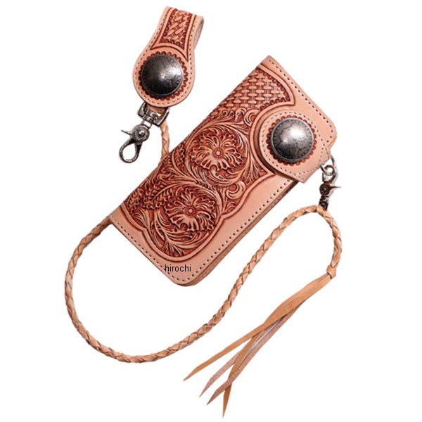 W-75 デグナー DEGNER カービングウォレット タン