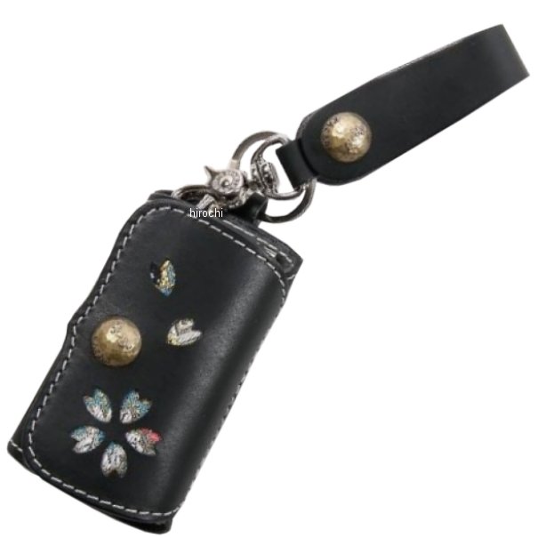 K-47K デグナー DEGNER 花山キーケース 黒 都桜