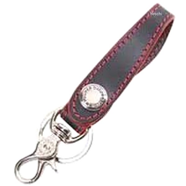 K-51 デグナー DEGNER レザーキーホルダー 黒/赤