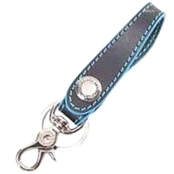 K-51 デグナー DEGNER レザーキーホルダー 黒/青
