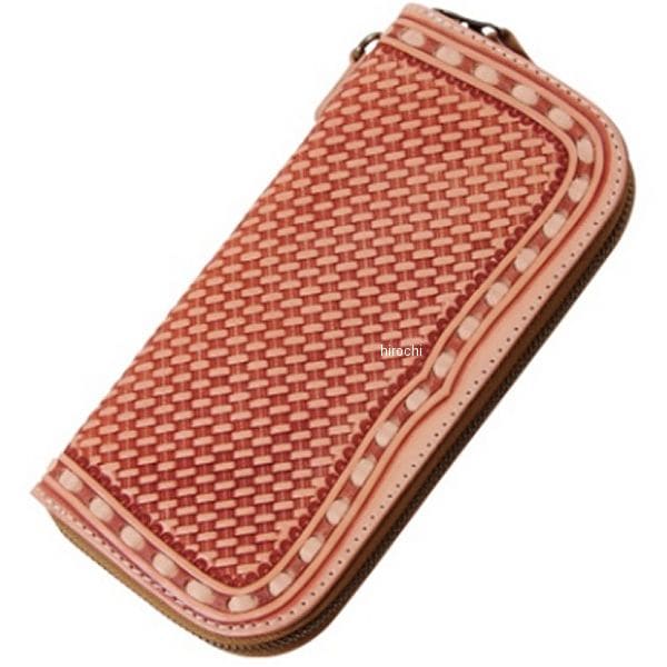 W-87 デグナー DEGNER カービングZIPウォレット タン