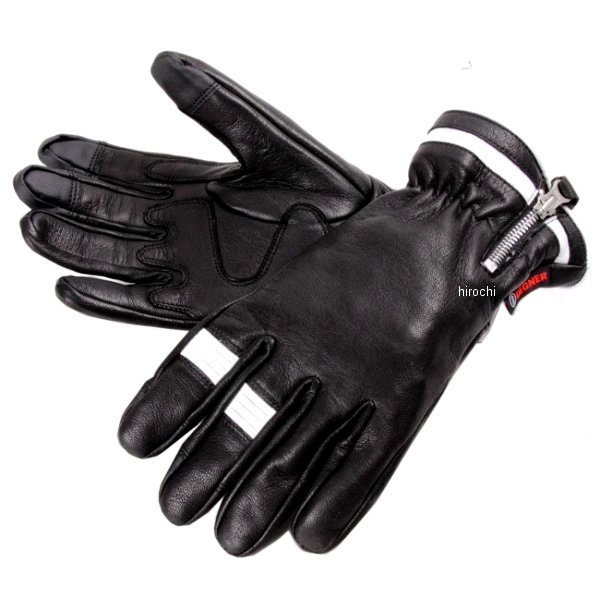 TG-38I デグナー DEGNER スマホ対応ツーリンググローブ 黒/白 2XLサイズ