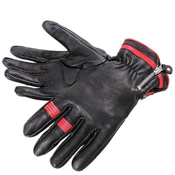 TG-38I デグナー DEGNER スマホ対応ツーリンググローブ 黒/赤 2XLサイズ