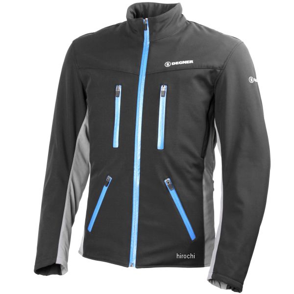 17WJ-10 デグナー DEGNER ソフトシェルジャケット シルバー/青 Sサイズ