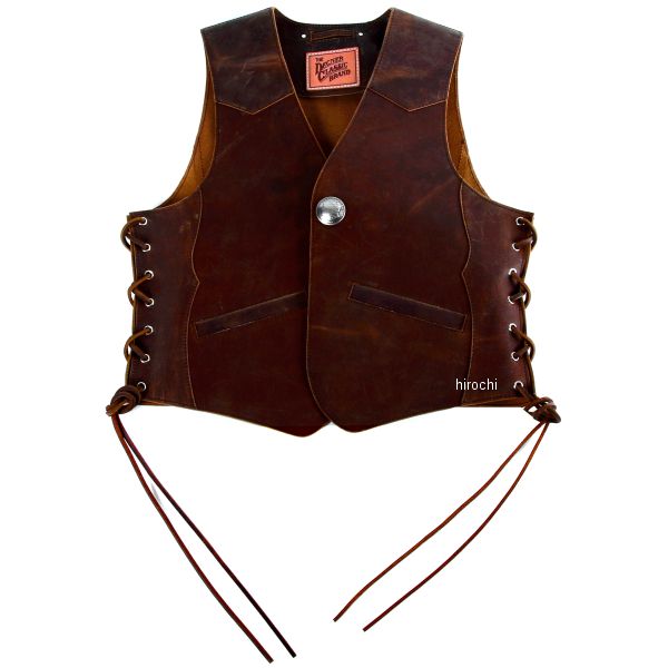 4WV-14 デグナー DEGNER レザーベスト ブラウン Lサイズ