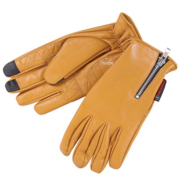 TG-47I デグナー DEGNER スマホ対応 やぎ革ツーリンググローブ キャメル Mサイズ