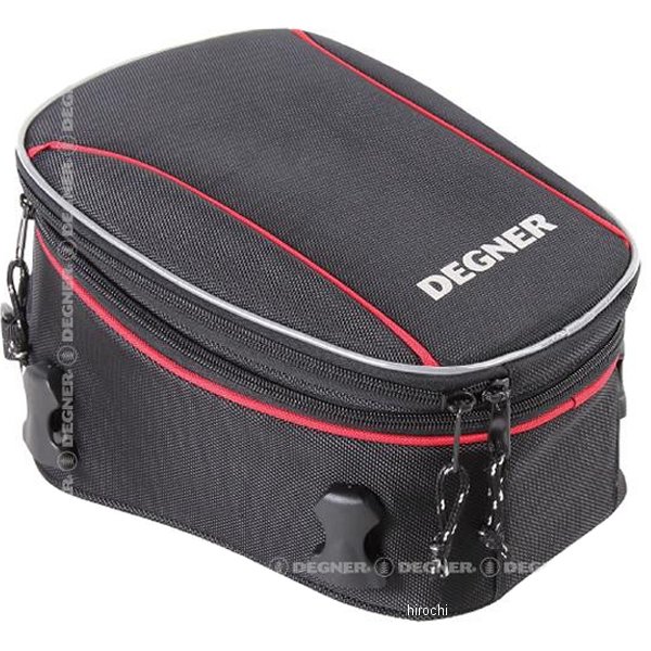 NB-150 デグナー DEGNER 容量可変式シートバッグ 黒/赤パイピング