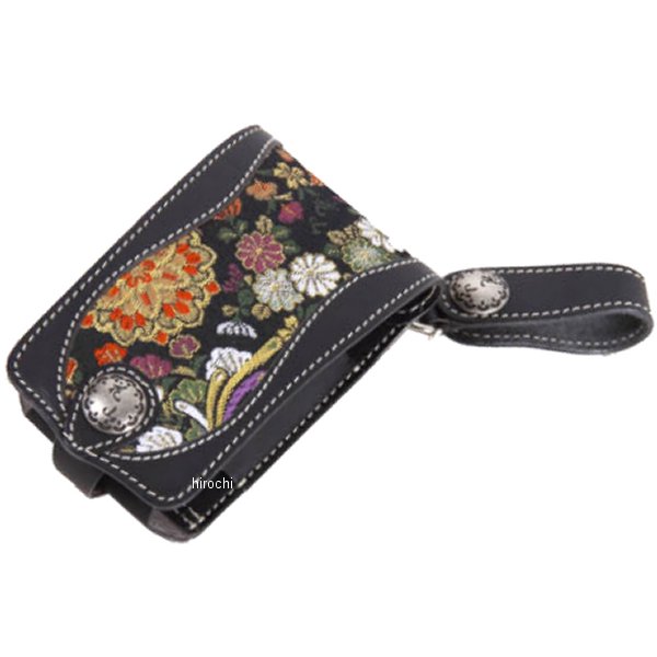 W-91K デグナー DEGNER 花山IQOSケース 黒 花宝