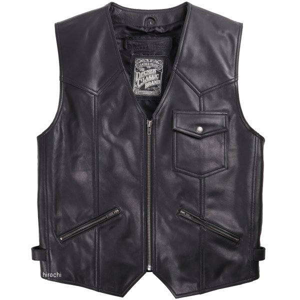 V-17 デグナー DEGNER レザーベスト 黒 XLサイズ