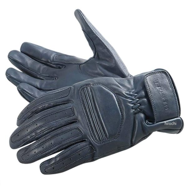TG-53 デグナー DEGNER レザーツーリンググローブ ネイビー Mサイズ