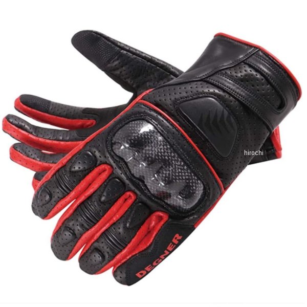 TG-56M デグナー DEGNER ライディング メッシュレザーグローブ 赤 XLサイズ
