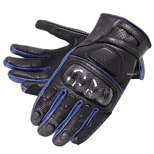TG-56M デグナー DEGNER ライディング メッシュレザーグローブ 青 XLサイズ