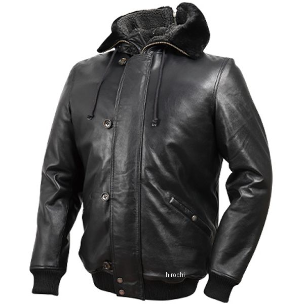 19WJ-11 デグナー DEGNER フード付シープレザージャケット 黒 Sサイズ