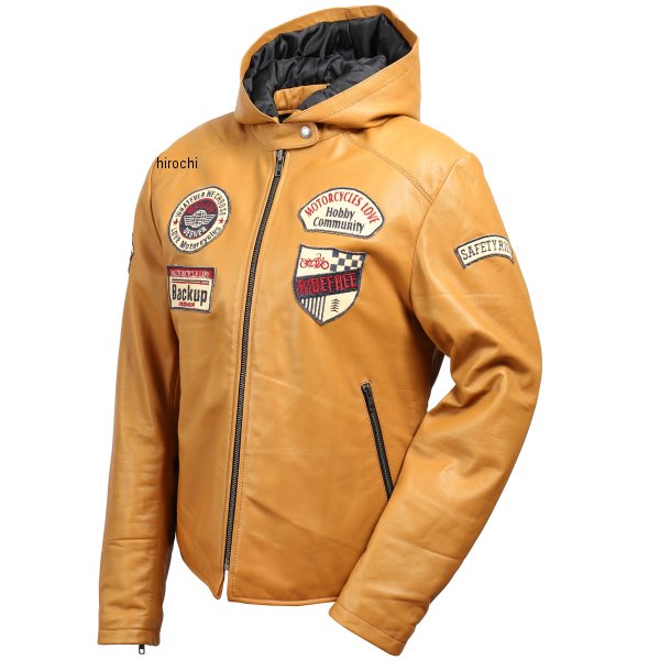 FR19WJ-20 デグナー DEGNER レディースフード付レザージャケット キャメル Sサイズ