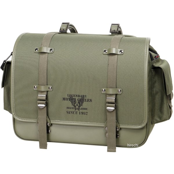 NB-182 デグナー DEGNER ミリタリーテイストテキスタイルサドルバッグ カーキ