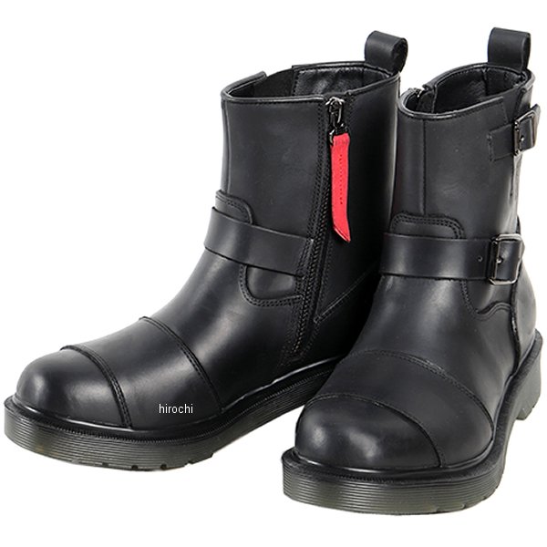 HS-B10 デグナー DEGNER レディースシフトガード付レザーZIPエンジニアブーツ 黒 23cm