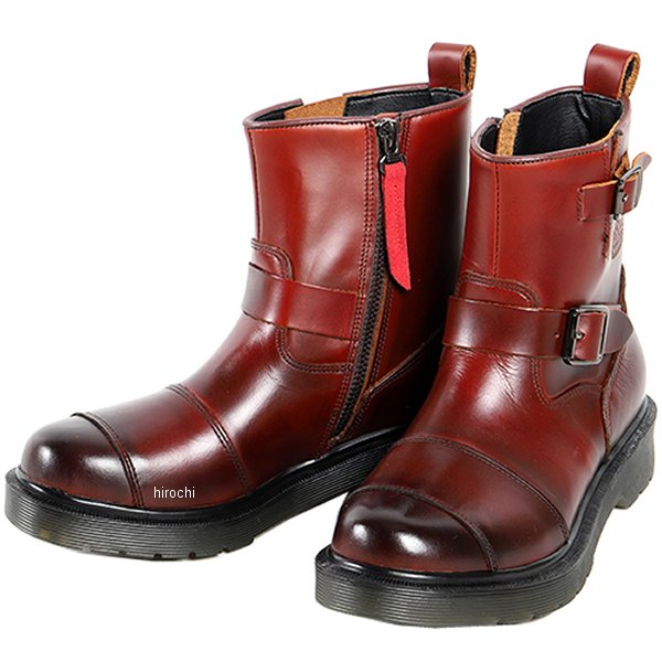 HS-B10 デグナー DEGNER レディースシフトガード付レザーZIPエンジニアブーツ ブラウン 23cm