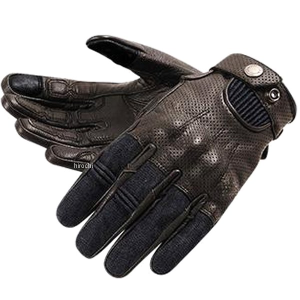 TG-65 デグナー DEGNER デニム レザー コンビグローブ ネイビー/ブラウン Sサイズ