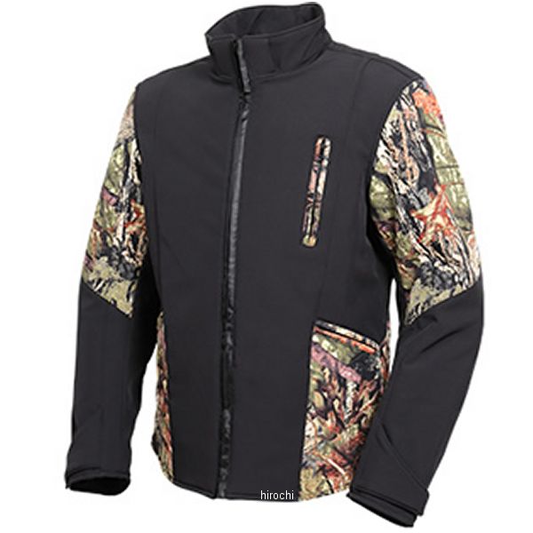 20WJ-7 デグナー DEGNER ソフトシェルフード付ジャケット カモ/黒 Sサイズ