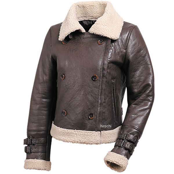 FR20WJ-10 デグナー DEGNER フェイクムートンレディースレザージャケット ブラウン Mサイズ