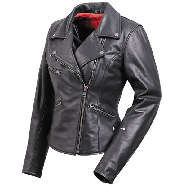 FR20WJ-12 デグナー DEGNER ダブルライダースレディースレザージャケット 黒 Sサイズ