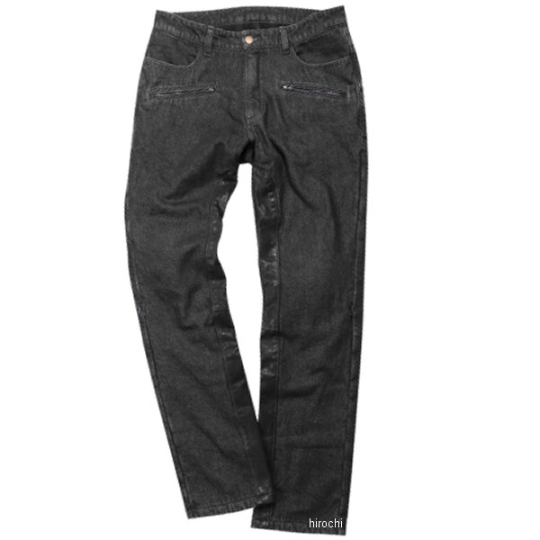 DP-35 デグナー DEGNER 本革ヒートガード付き裏フリースデニムパンツ メンズ 黒 XLサイズ