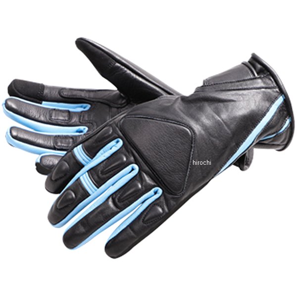 FRTG-71 デグナー DEGNER レザーレディースグローブ 黒/青 Sサイズ