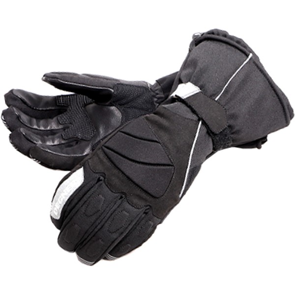 WG-43 デグナー DEGNER ガントレットテキスタイルグローブ 黒/シルバー XLサイズ