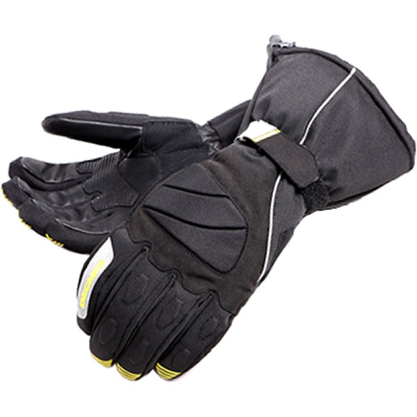 WG-43 デグナー DEGNER ガントレットテキスタイルグローブ 黒/イエロー XLサイズ
