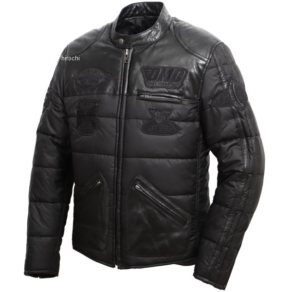 21WJ-5 デグナー DEGNER レザー/テキスタイルジャケット 黒 Lサイズ