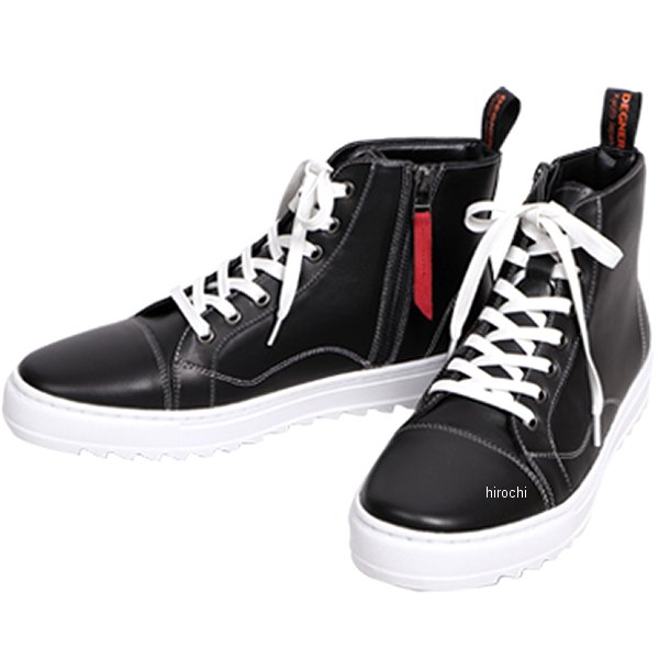 HS-B14 デグナー DEGNER メンズレザースニーカー 黒/白 28cm