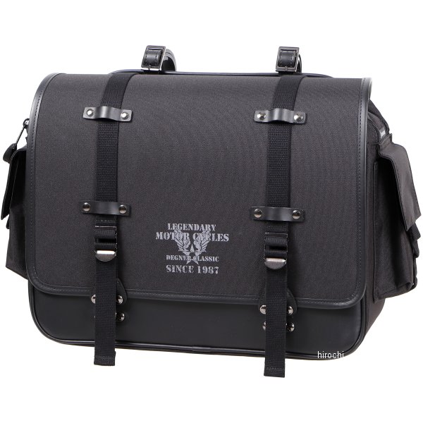 NB-182 デグナー DEGNER ミリタリーテイストテキスタイルサドルバッグ 黒