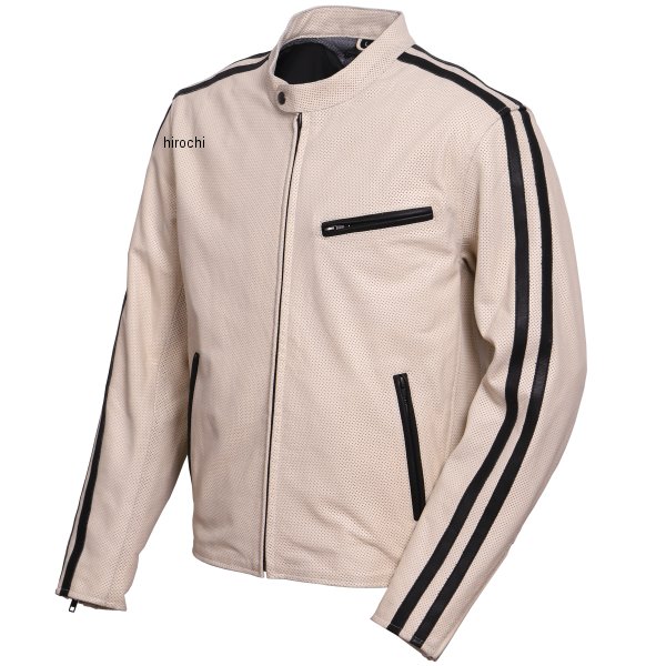 22SJ-5 デグナー DEGNER メッシュレザージャケット アイボリー Lサイズ