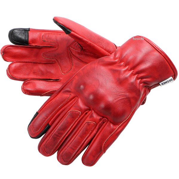 TG-74 デグナー DEGNER ワックスレザー ツーリンググローブ 赤 Mサイズ
