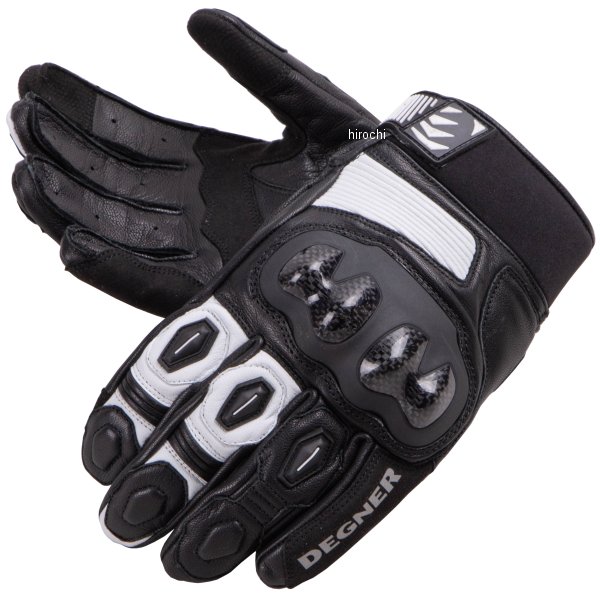TG-75 デグナー DEGNER レザースポーツグローブ 黒/白 XLサイズ