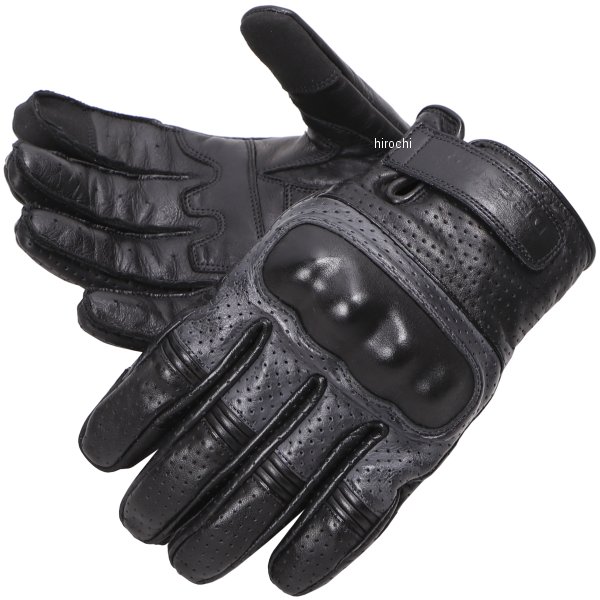 TG-76M デグナー DEGNER メッシュレザーショートグローブ 黒/白グレー Lサイズ