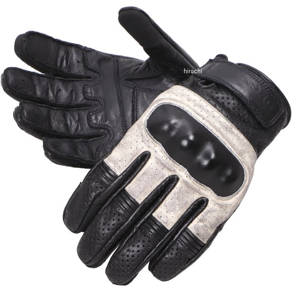 TG-76M デグナー DEGNER メッシュレザーショートグローブ 黒/アイボリー XLサイズ