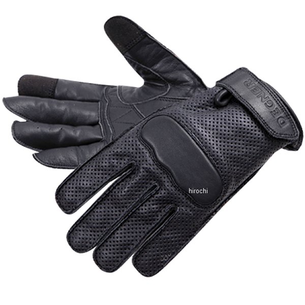 FRTG-78M デグナー DEGNER レディースレザーメッシュグローブ 黒/黒 Sサイズ
