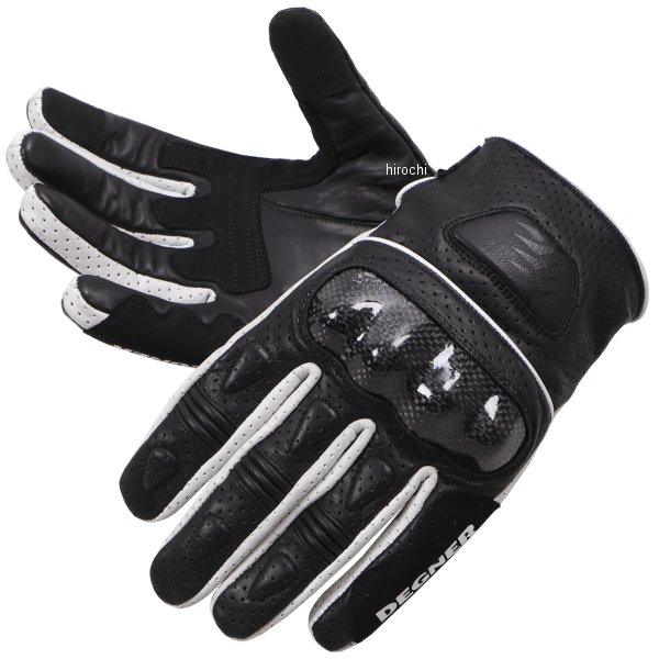 TG-79M デグナー DEGNER メッシュプロテクターショートグローブ 白 Mサイズ