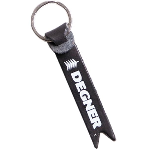 K-68 デグナー DEGNER レザーキーホルダー 黒/白