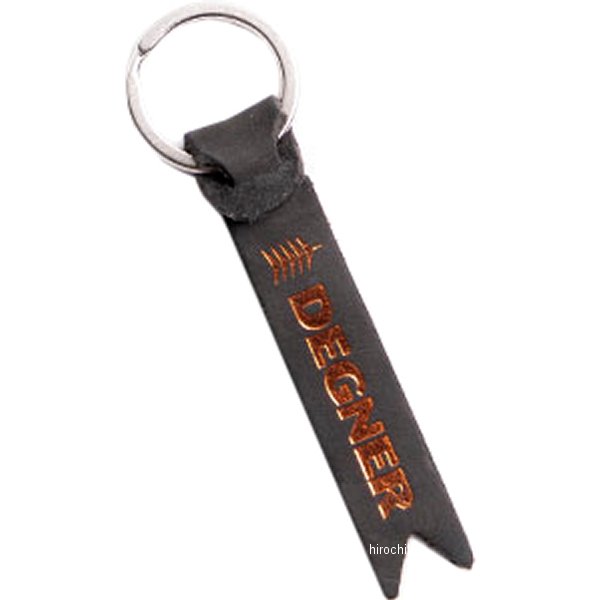 K-68 デグナー DEGNER レザーキーホルダー ヴィンテージブラック/オレンジ