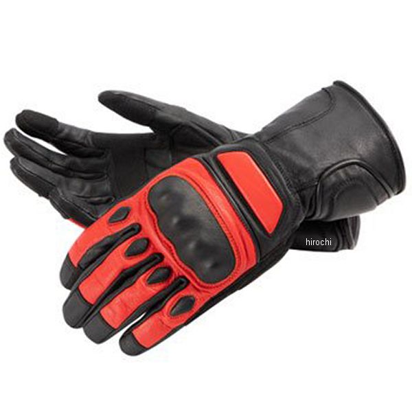 FRWG-48 デグナー DEGNER レディースレザーグローブ 黒/赤 Mサイズ