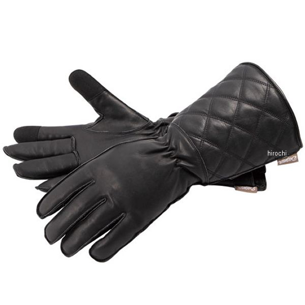 FRWG-49 デグナー DEGNER レディースガントレットレザーグローブ 黒 Mサイズ