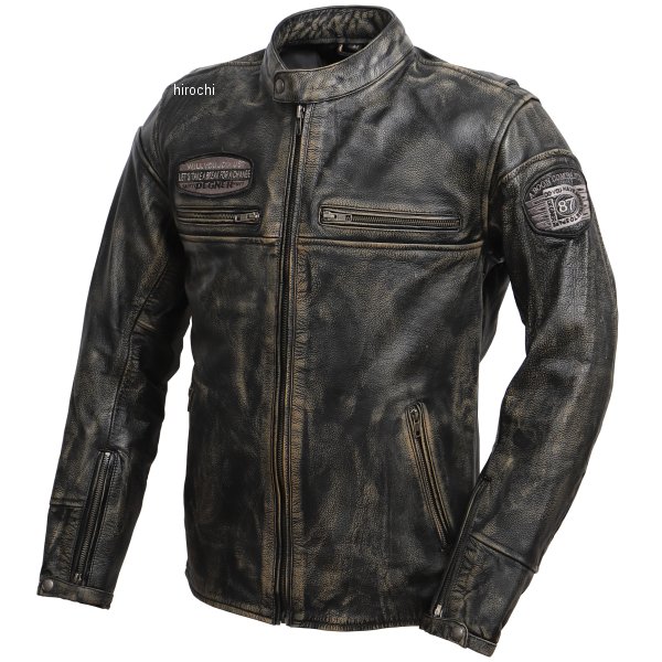 22WJ-5 デグナー DEGNER レザーヴィンテージジャケット 黒 2XLサイズ